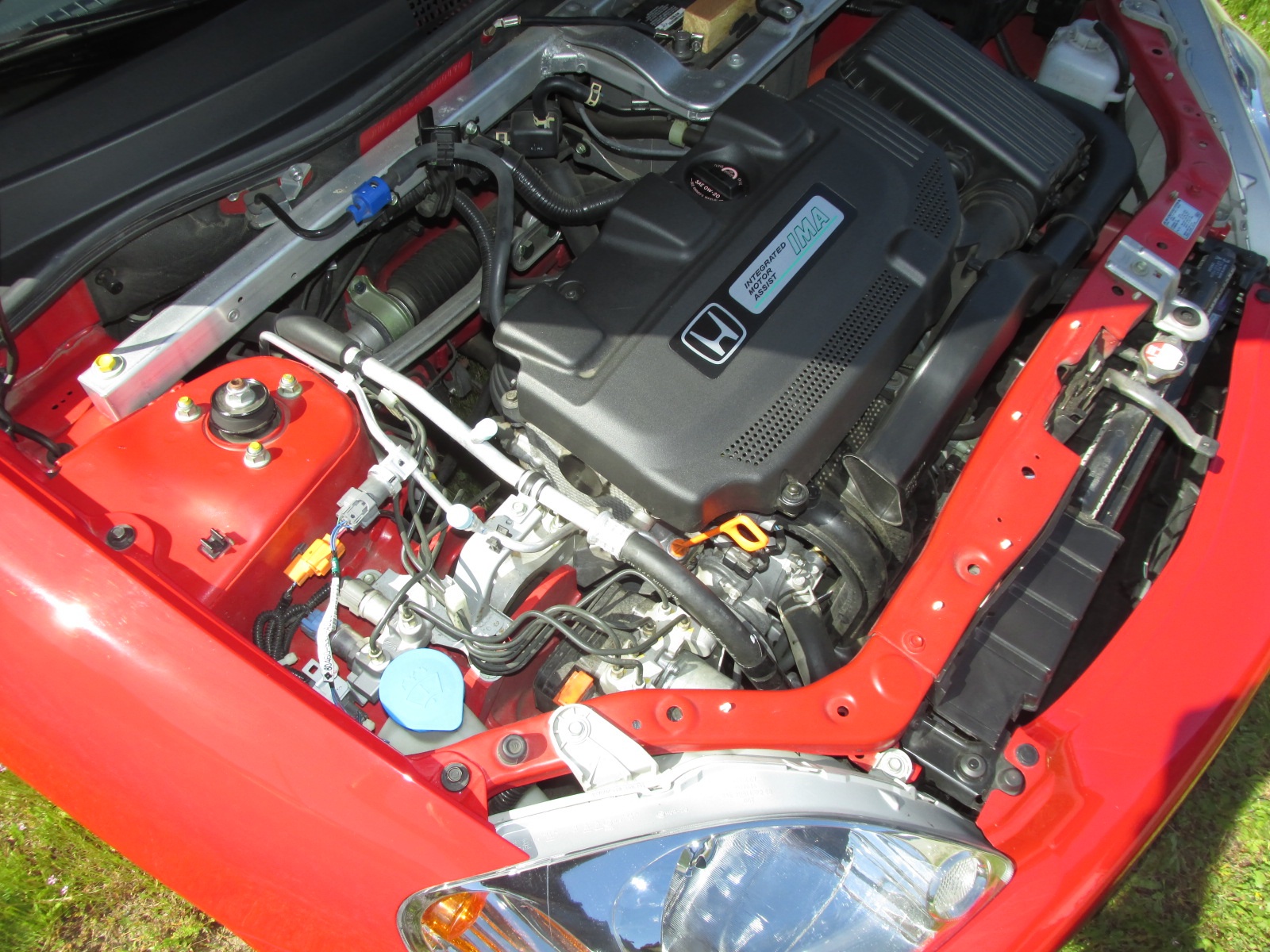 01 Insight Engine 2006 Red Gen1 Honda Insight - Pristine - SOLD | Mitsubishi i-MiEV Forum